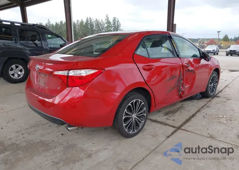 2014 Toyota Corolla S Plus из США, поврежденный, VIN 2T1BURHE8EC122197